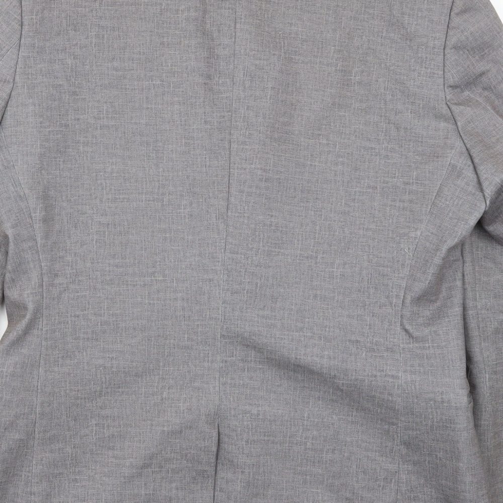 Mens UK Size 40 New Look Regular Grey Suit Jacket