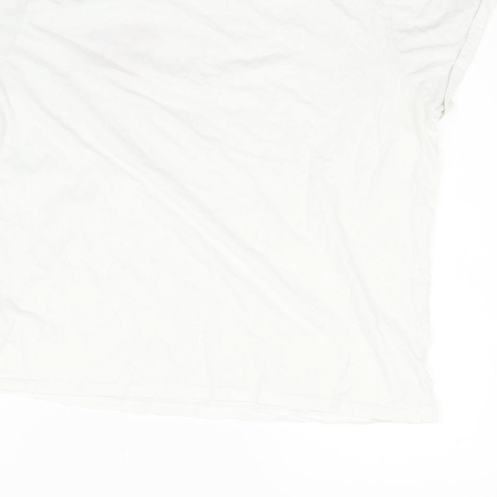 George Womens White Basic T-Shirt Size M