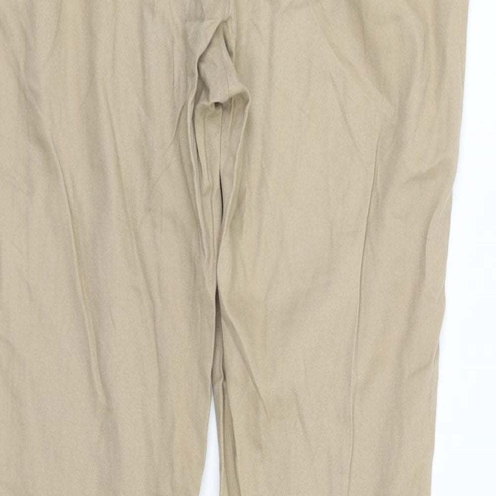 Womens UK Size 12 Atmosphere Regular Fit Beige Trousers