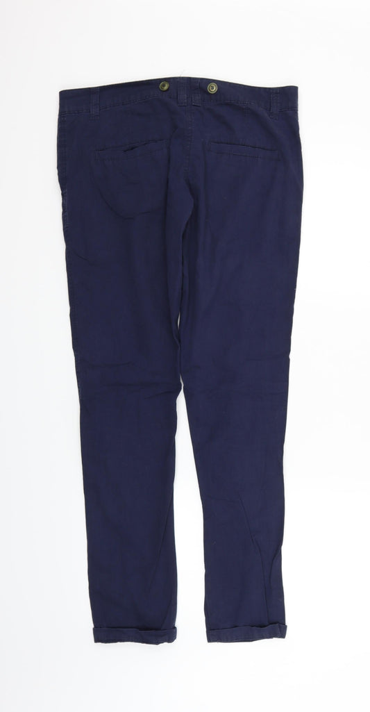 Womens UK Size 10 deniem & co Regular Fit Blue Trousers