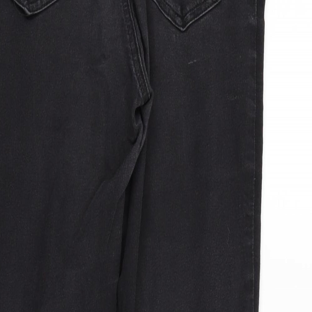 Womens UK Size 10 Marks and Spencer Regular Fit Straight Black Jeans