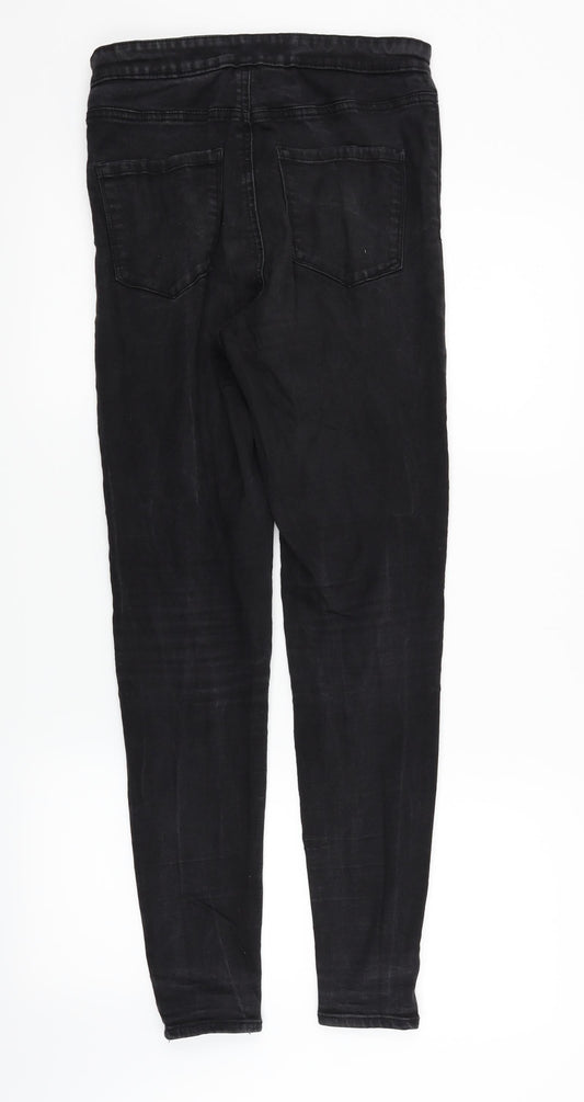 deniem & co Womens Black Skinny Jeans Size 12 L30 in