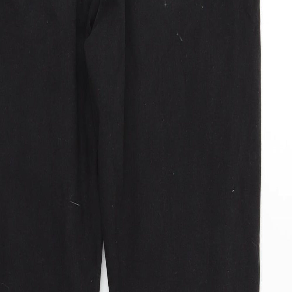 deniem & co Womens Black Straight Jeans Size L L32 in