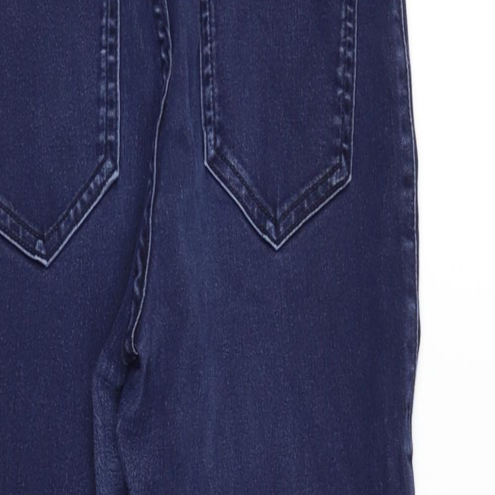 Womens UK Size 8 Marks and Spencer Regular Fit Straight Blue Jeans