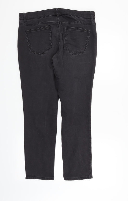 Principles Womens Grey   Straight Jeans Size 12 L25 in