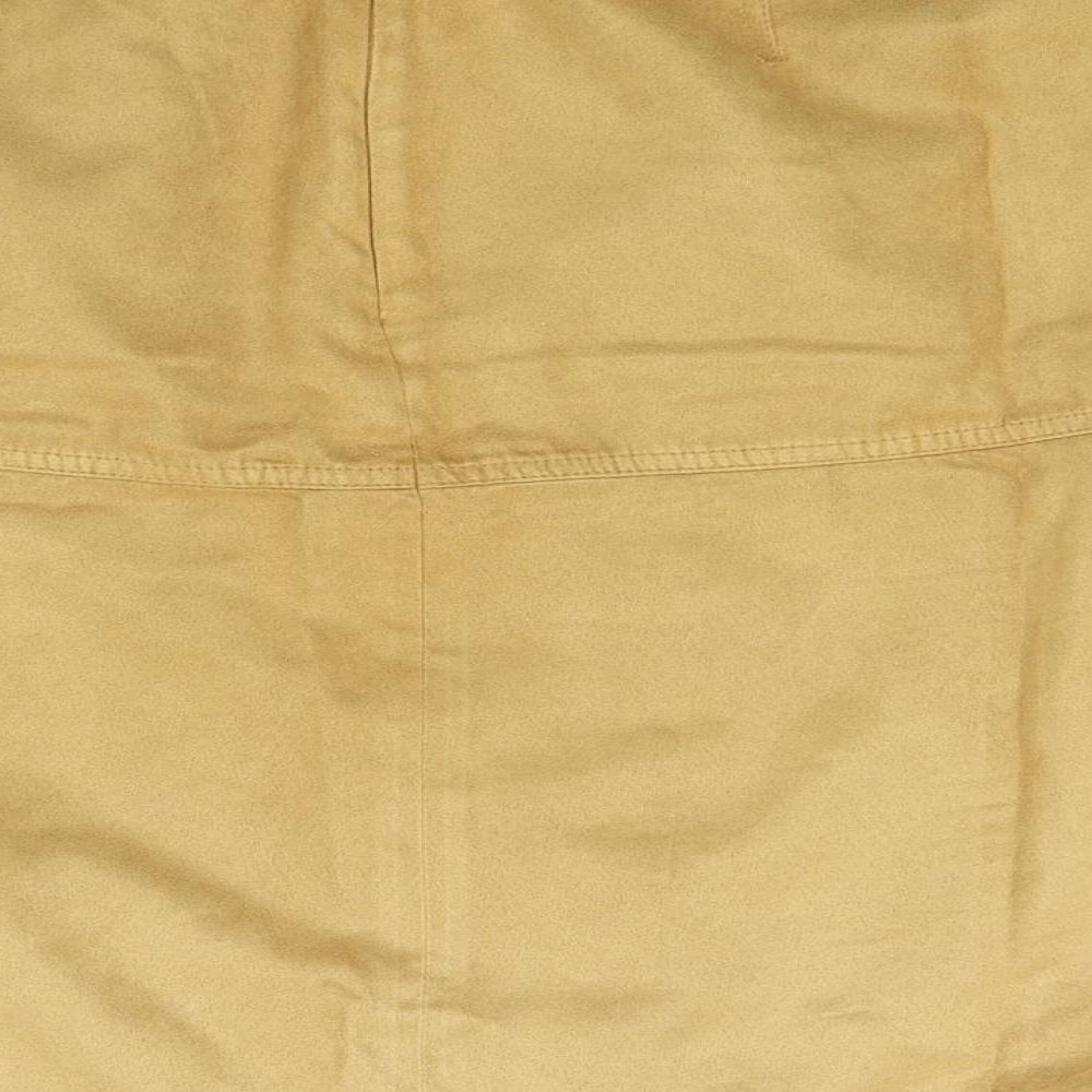 Marks and Spencer Womens Yellow Mini Skirt Size 34 in