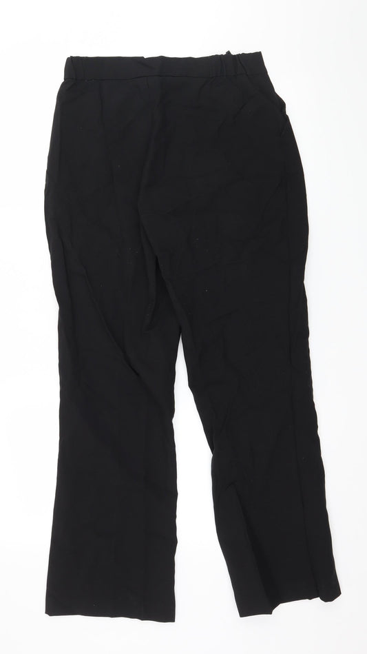 Damart Womens Black Trousers Size 10 L28 in