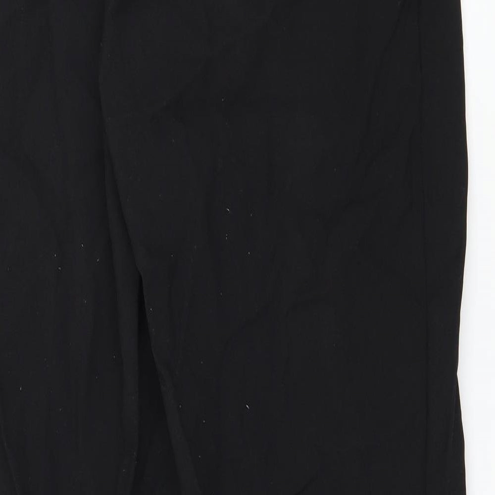 Womens UK Size 10 Damart Regular Fit Black Trousers