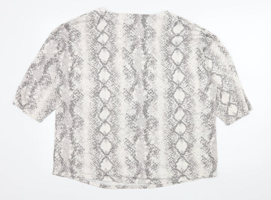 George Womens Grey Basic T-Shirt Size 18