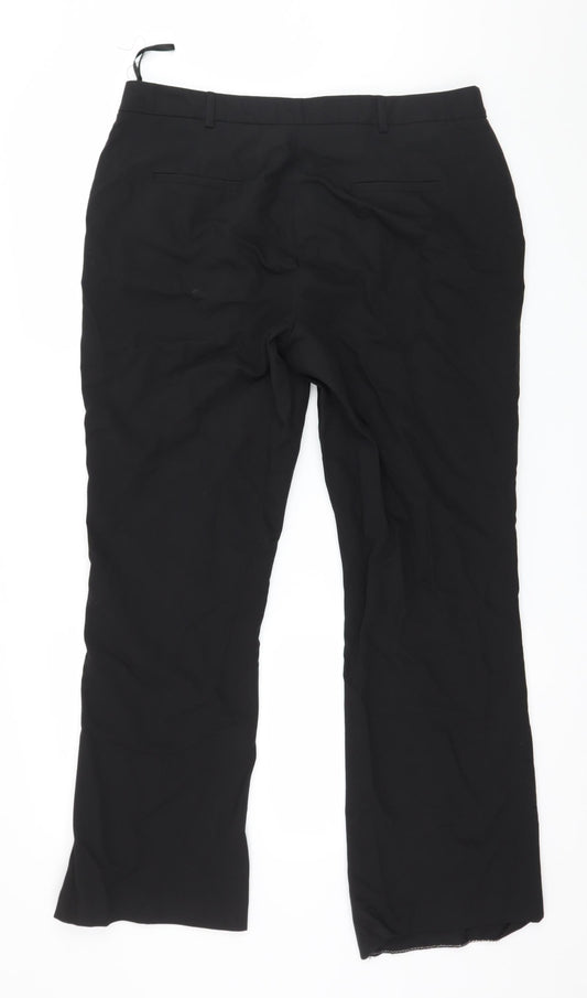 Nutmeg Womens Black   Trousers  Size 14 L29 in