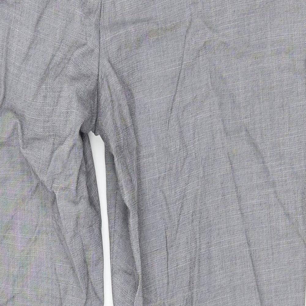 Womens UK Size 10 NEXT Regular Fit Grey Trousers
