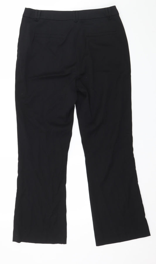 TU Womens Black Trousers Size 12 L28 in