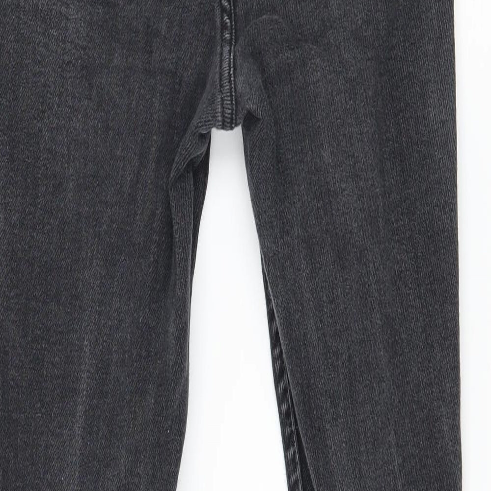 New Look Girls Grey Denim Skinny Jeans Size 12 Years - Distressed