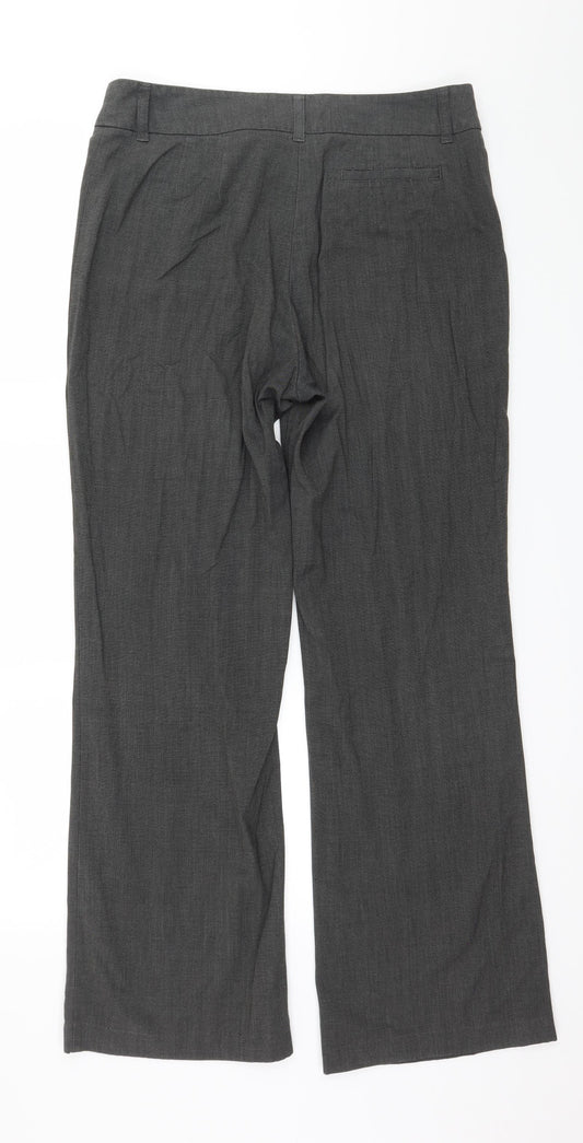 Womens UK Size 14 Marks and Spencer Regular Fit Grey Trousers