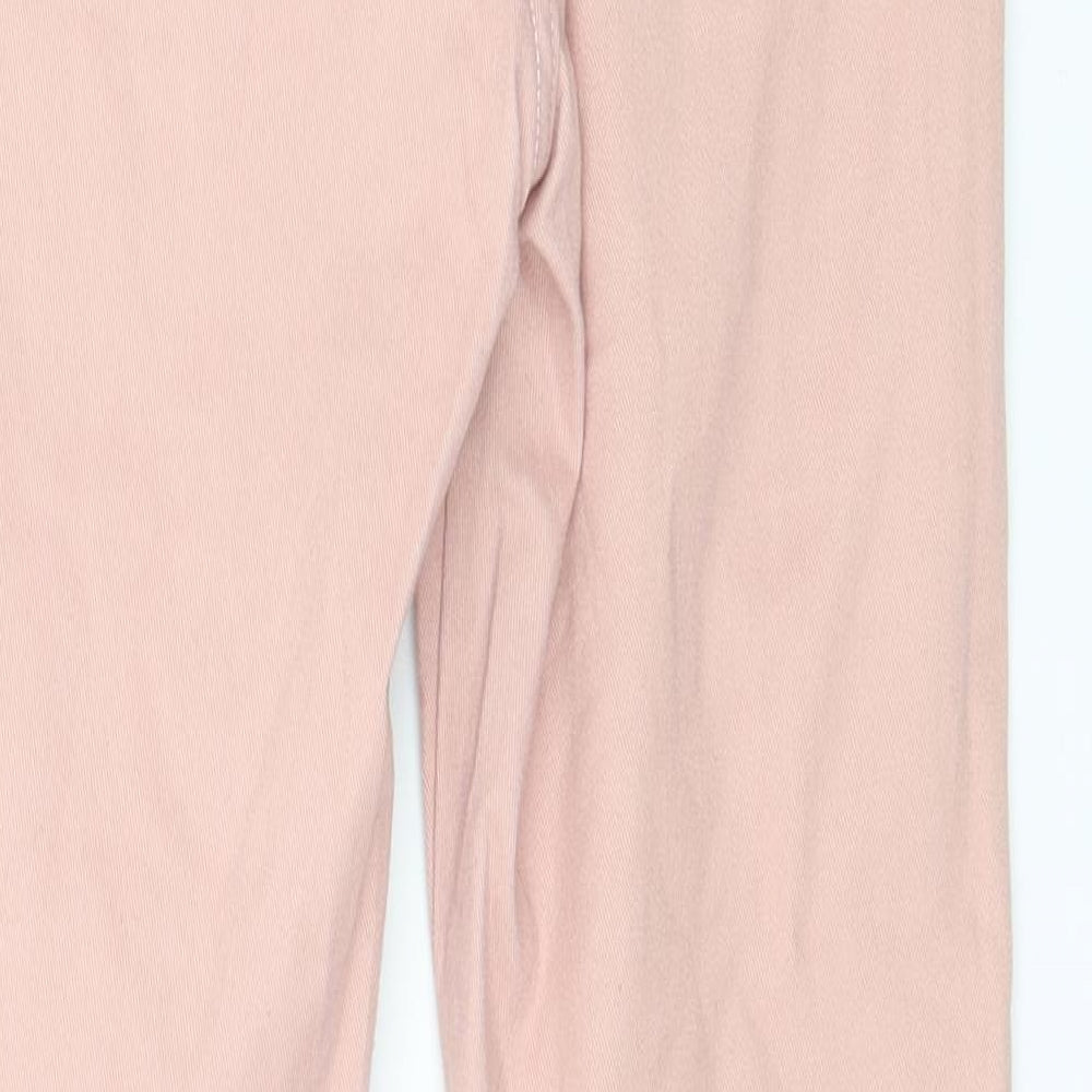 Womens UK Size 27 in H&M Regular Fit Skinny Pink Jeans