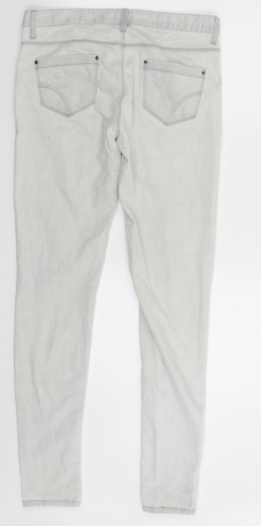 Denim Co Womens Grey Denim Jegging Jeans Size 12 L30 in