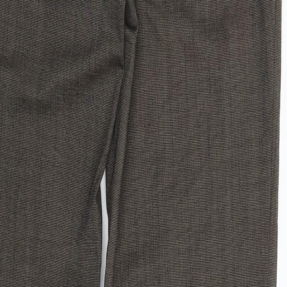 Womens UK Size 8 Preworn Slim Fit Dress Pants Grey Trousers