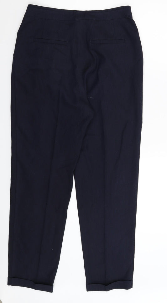 Womens UK Size 10 Oasis Slim Fit Blue Trousers