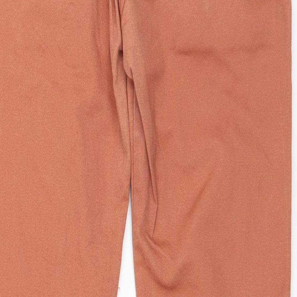 River Island Womens Orange Denim Straight Jeans Size 8 L26 in