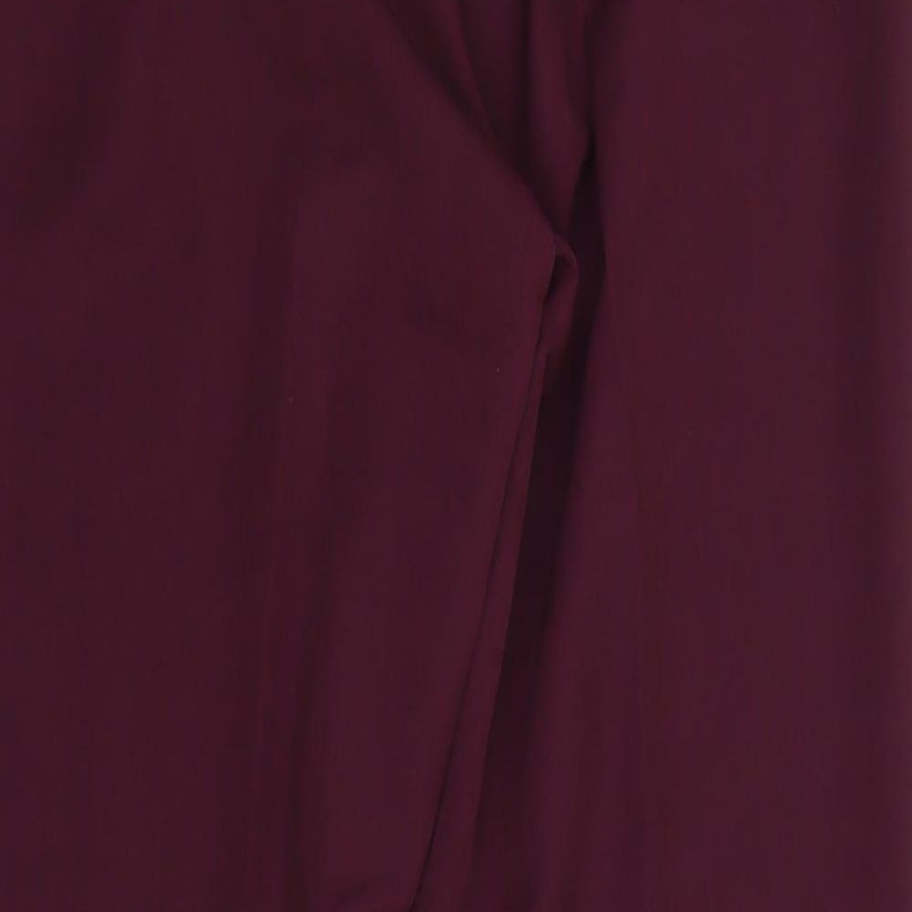 Womens UK Size 34 in MARISOTA Regular Fit Purple Trousers