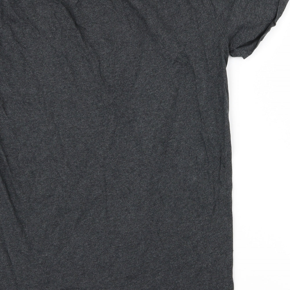 Preworn Mens Grey T-Shirt Size S - football