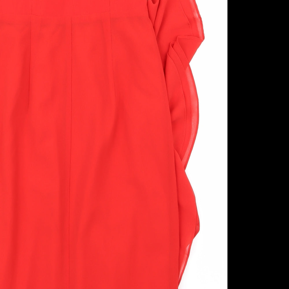 Coast Womens Red A-Line Size 10