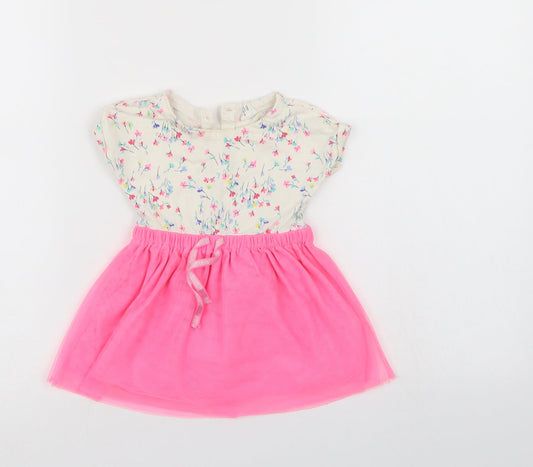 Gap Boys Multicoloured Floral T-Shirt Dress Size 12-18 Months