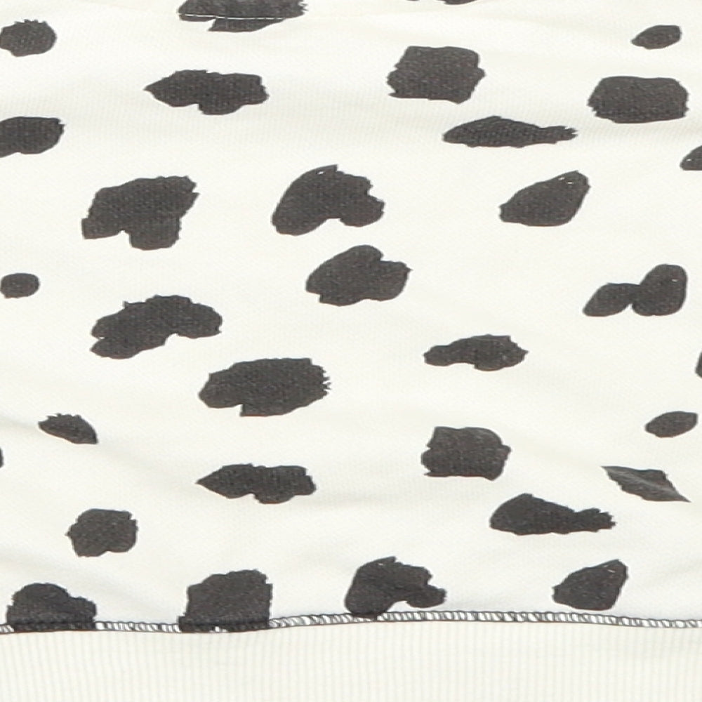 Primark Girls White Polka Dot Pullover Jumper Size 3-6 Months