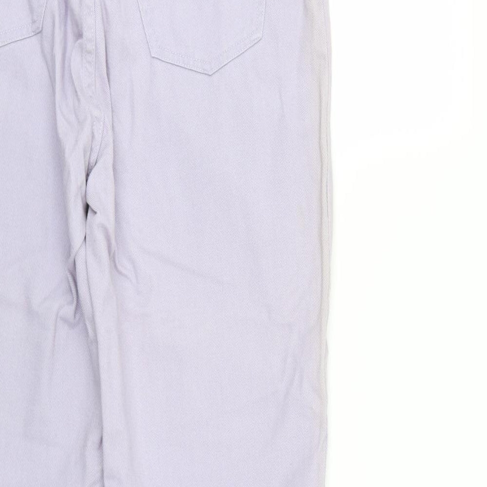 Womens UK Size 16 Brooker Regular Fit Straight Purple Jeans