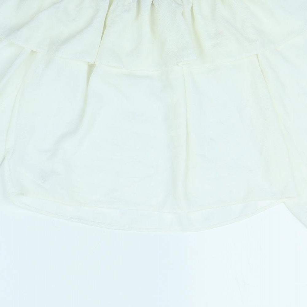 New Look Womens Ivory Basic Blouse Size 8