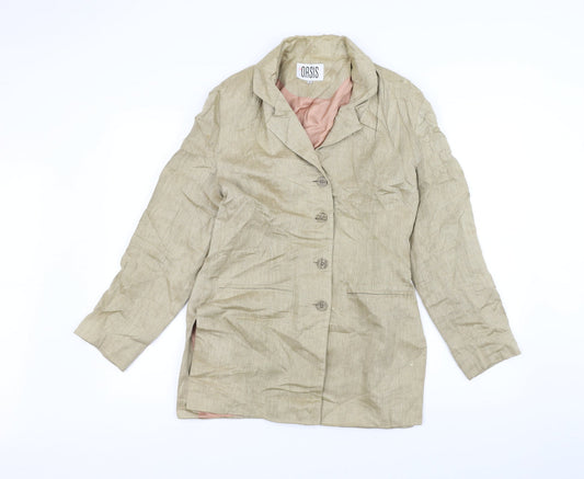 Womens UK Size 10 Oasis Brown Jacket