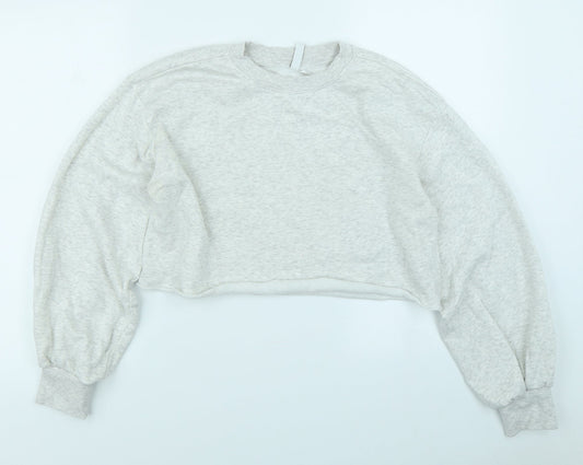 Womens UK Size S Divided Grey Pullover Sweatshirt