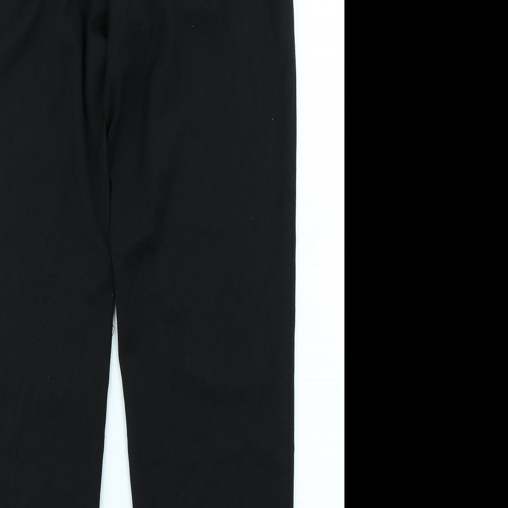 Womens UK Size 8 NEXT Regular Fit Black Trousers