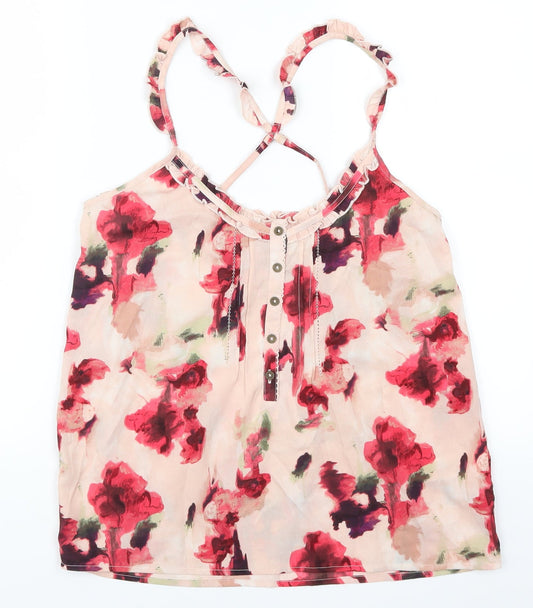 Womens UK Size 10 La Redoute Pink Basic Tank