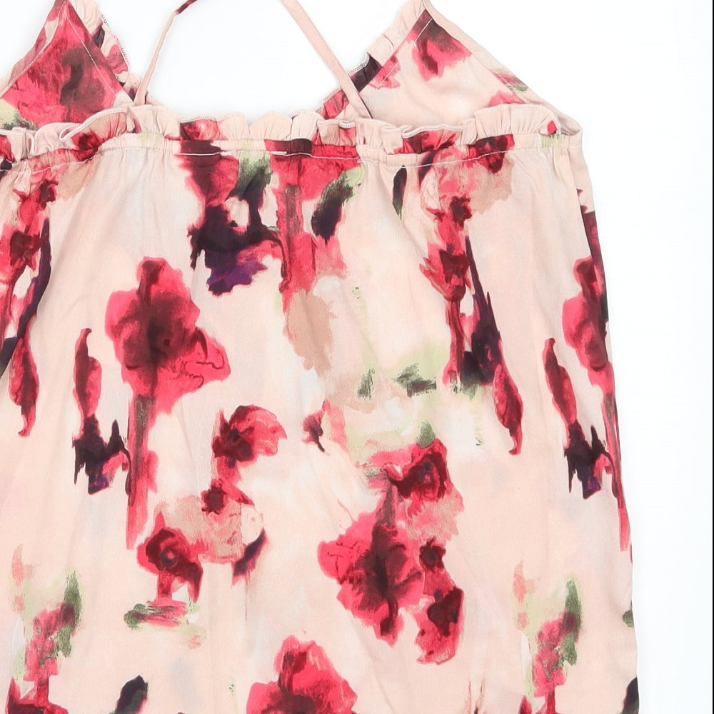 Womens UK Size 10 La Redoute Pink Basic Tank