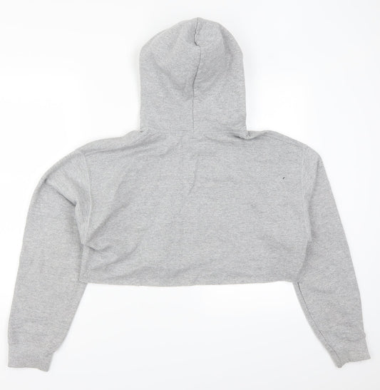 Gildan Womens Grey   Pullover Hoodie Size M  - Strictly Static