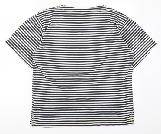 Womens UK Size M Donna Lewis Blue Basic T-Shirt