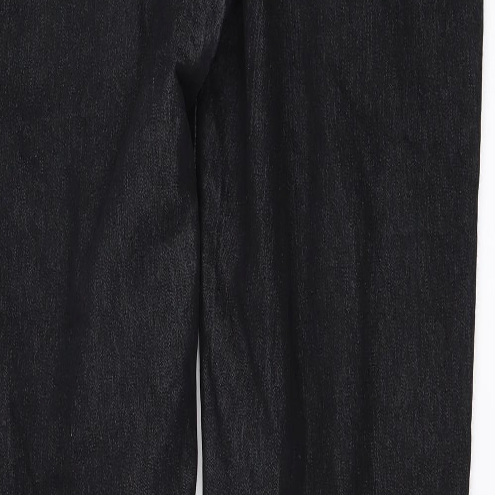 Denim & Co. Womens Black Denim Skinny Jeans Size 12 L29 in