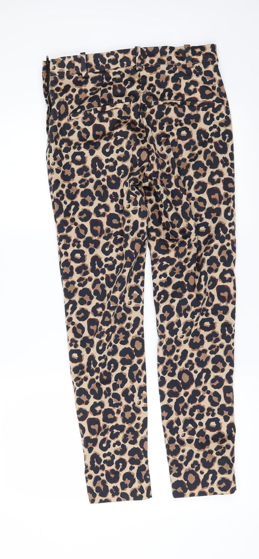 Womens UK Size 8 H&M Regular Fit Brown Trousers