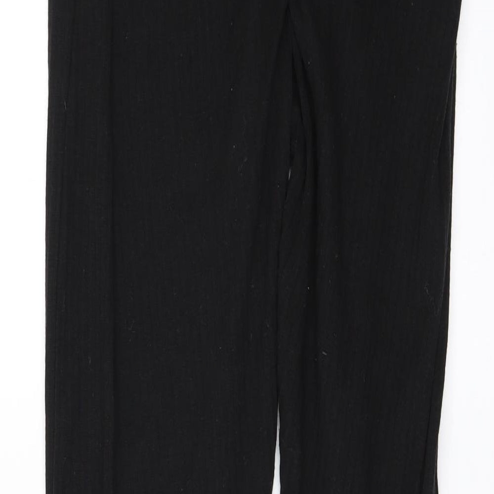 Womens UK Size 10 PRETTYLITTLETHING Cargo Black Leggings