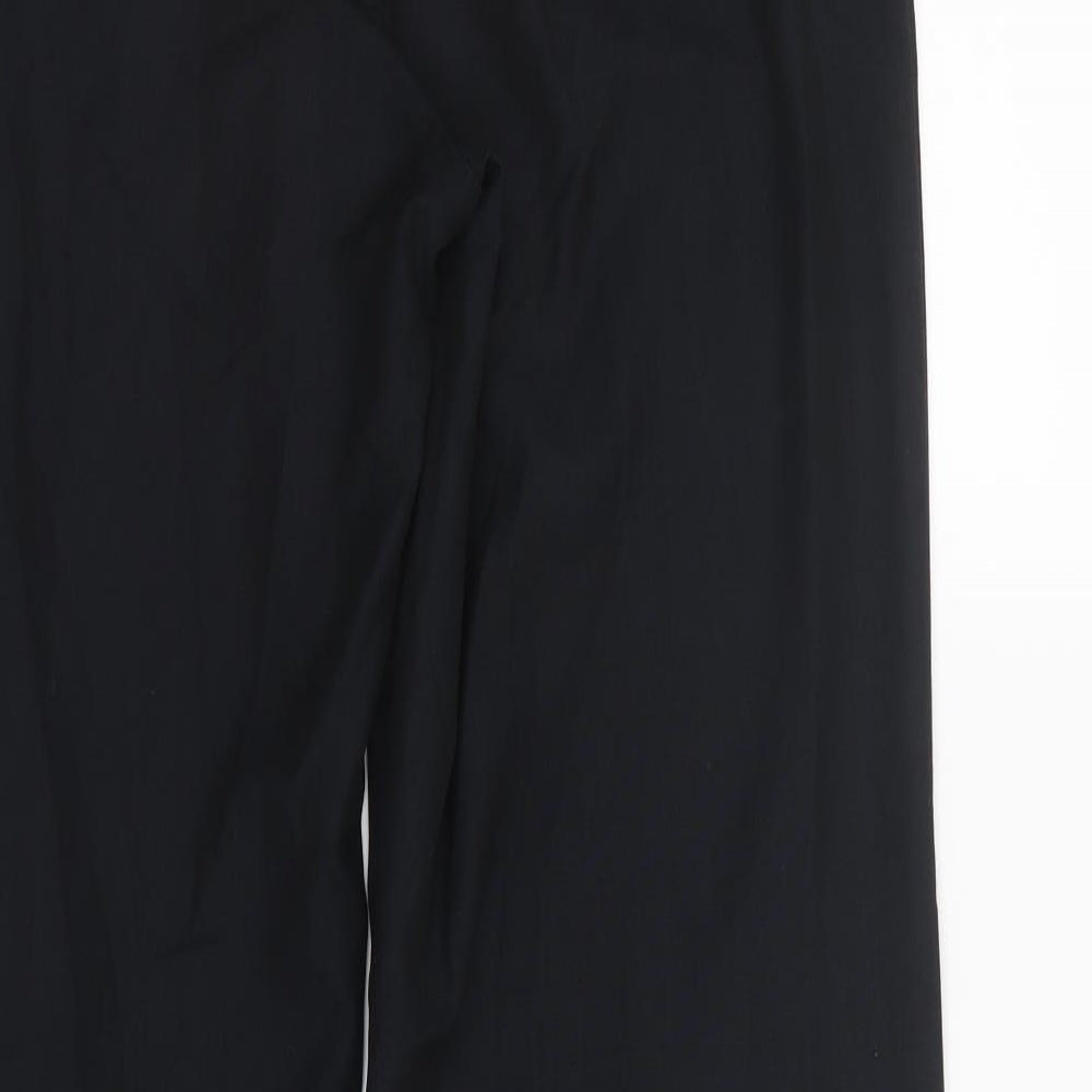 Womens UK Size 10 NEXT Regular Fit Black Trousers