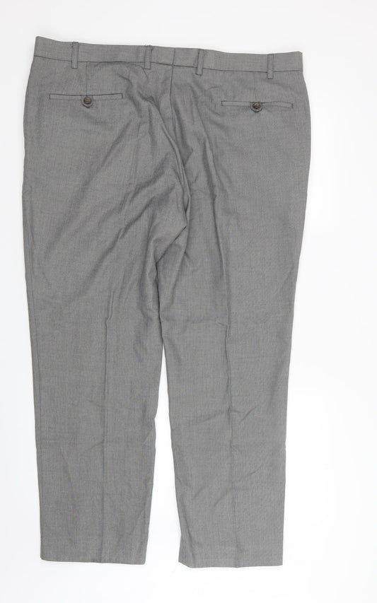 George Mens Grey Trousers Size 41 in L28 in