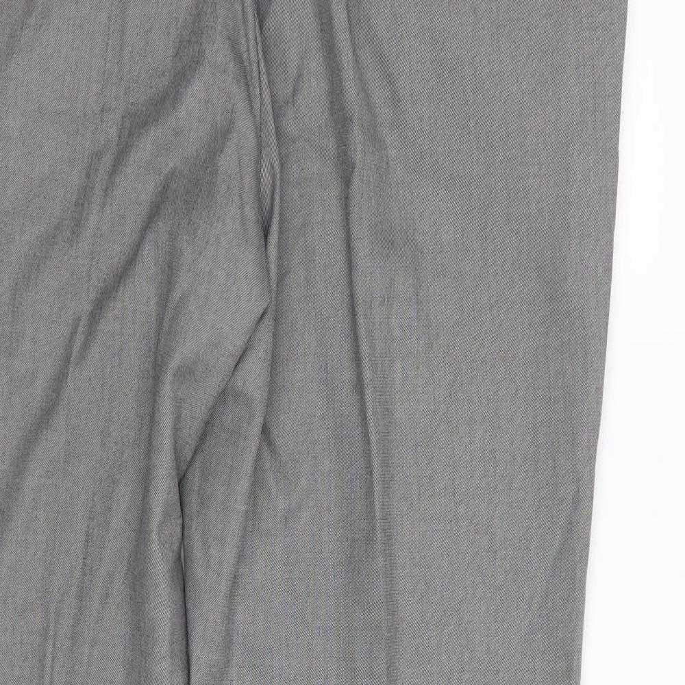 George Mens Grey Trousers Size 41 in L28 in