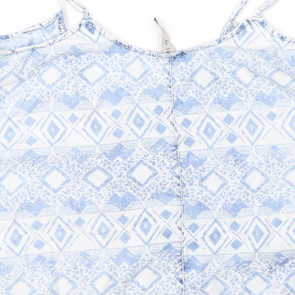 Womens UK Size 10 Denim & Co. Blue Basic Blouse