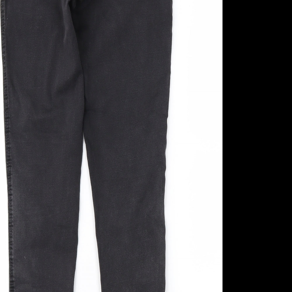 Denim & Co. Womens Black Straight Jeans Size 12 L26 in