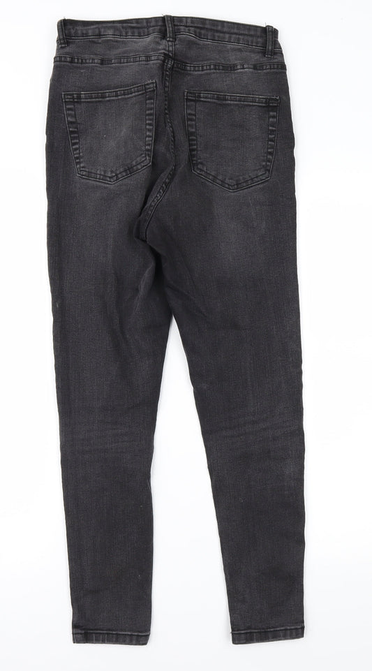 Denim & Co. Womens Black Denim Skinny Jeans Size 12 L25 in