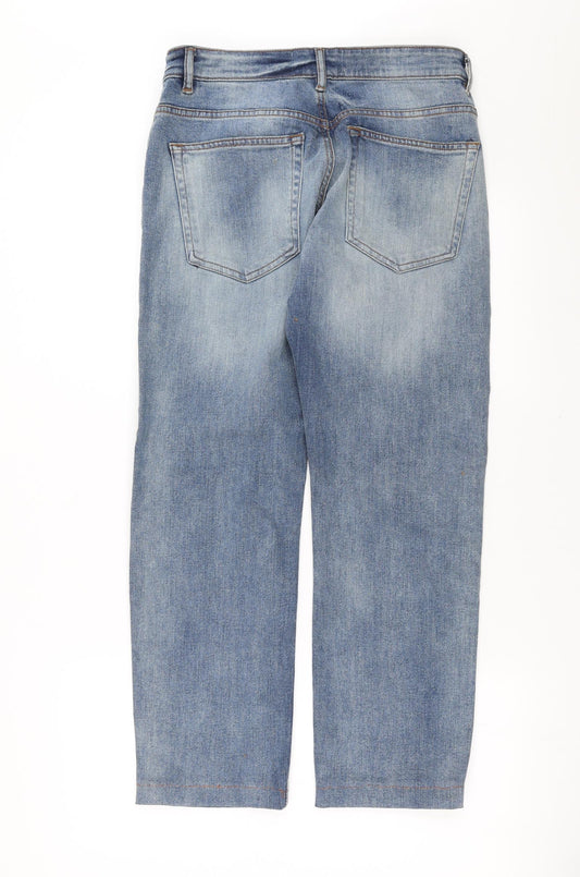 Easy Mens Blue Denim Straight Jeans Size 30 in L27 in