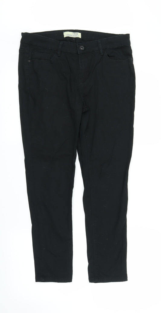 South Womens Black Denim Skinny Jeans Size 14 L27 in