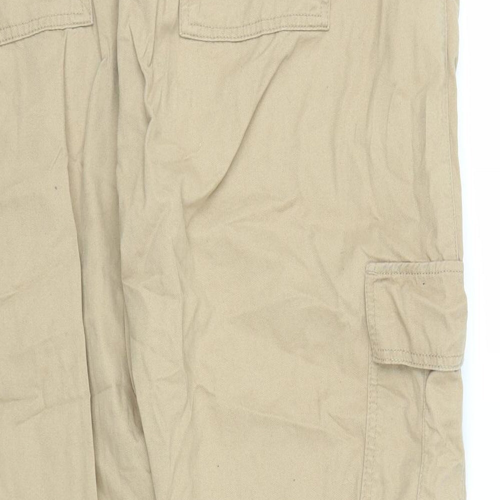 Primark Womens Beige Cargo Trousers Size 20 L29 in