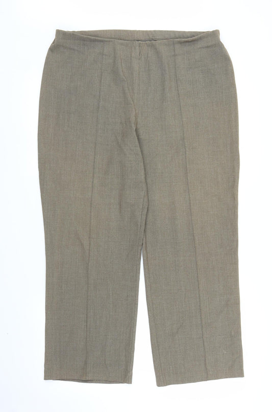 Womens UK Size 16 Epilogue Regular Fit Beige Trousers